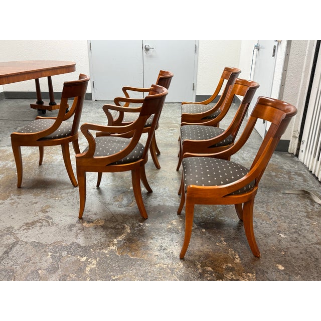 Baker Furniture Company Baker Furniture Vintage Palladian Dining Chairs, Set of Six For Sale - Image 4 of 12