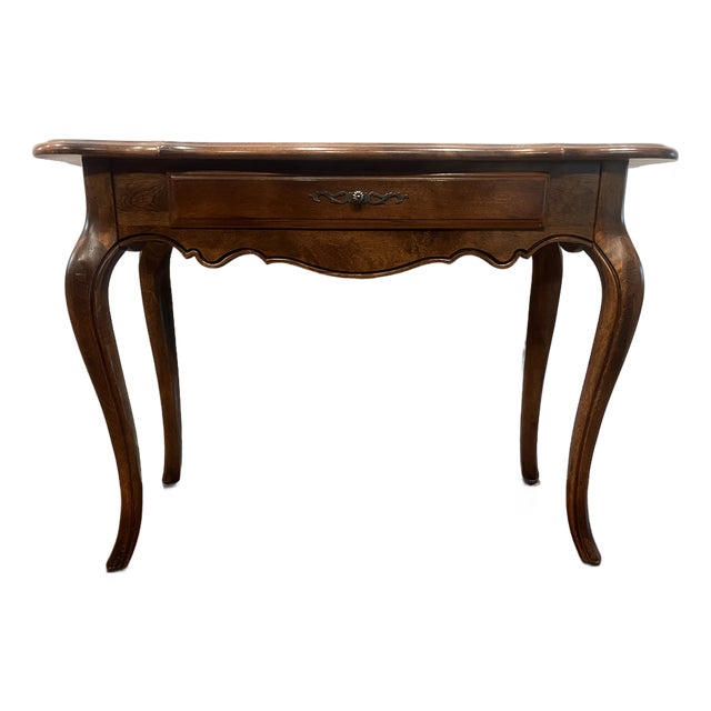 Ethan Allen Country French Single Drawer Console Table For Sale