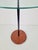 Postmodern Side Table with Ball Handle and Glass Top, 1980s For Sale - Image 6 of 8
