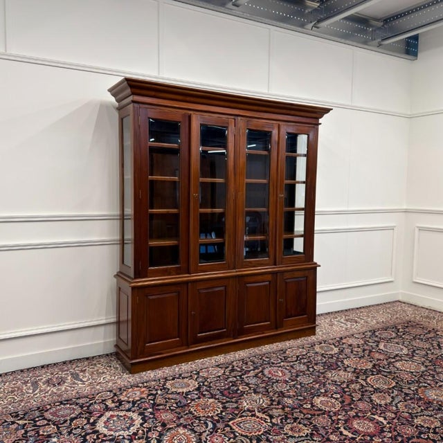 English Bookcase with Glass Doors For Sale - Image 18 of 18