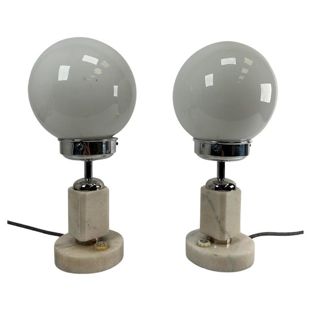 Bauhaus Bedside Table Lamps, 1930s, Set of 2 For Sale - Image 9 of 9