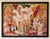 Museum Quality Painting by Purvis Young of Horses and Angel Faces, C. 1991, Signed, 37” X 47” For Sale - Image 10 of 12