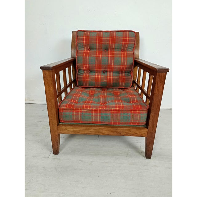 Rene Gabriel Vintage Oak Reconstruction Chair by René Gabriel, 1950s For Sale - Image 4 of 14