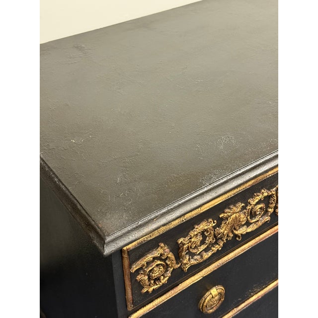 Newly Painted Rustic European Inspired Chest of Drawers For Sale - Image 10 of 12
