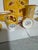 This is an April Cornell “Squirrel Fall Leaves” 7 Piece Ceramic Tea Set consisting of a Tea pot with lid, tea cup, creamer...
