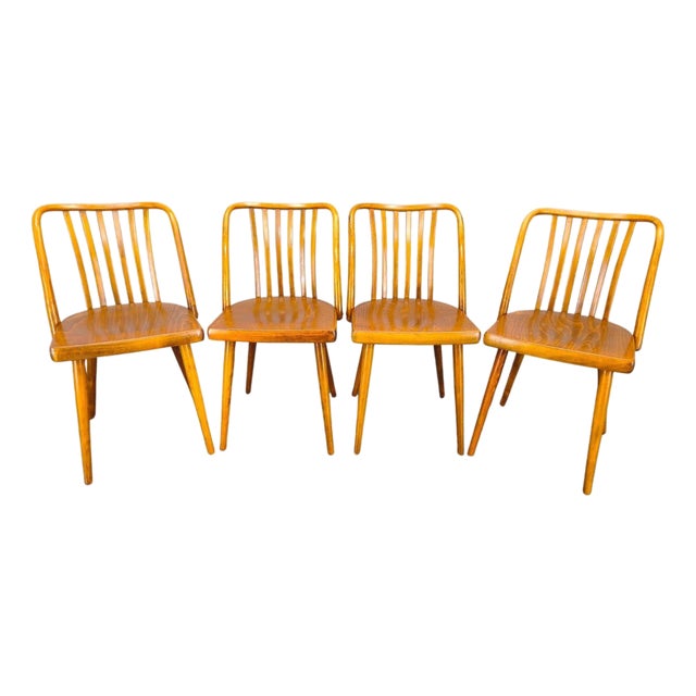 Dining Chairs by Antonin Suman for Ton, 1960s, Set of 4 For Sale