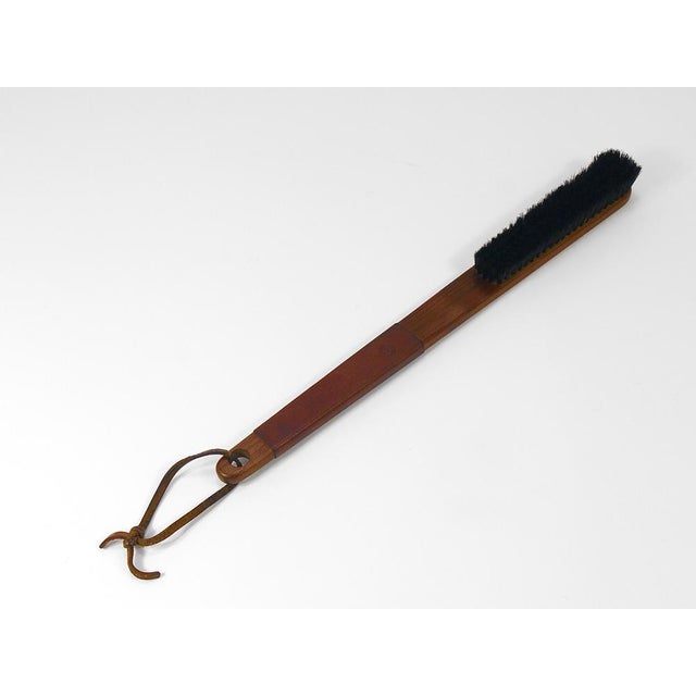 Brown Midcentury Walnut and Leather Clothes Brush by Carl Auböck, 1950s For Sale - Image 8 of 18