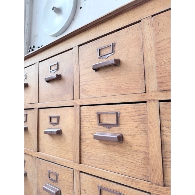 Wood Oak Workshop Cabinet, 1950s For Sale - Image 7 of 18