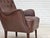 Mid-Century Modern Danish Armchair in Brown Furniture Leather, 1970s For Sale - Image 3 of 18