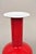 Holmegaard Vintage Mid Century Modern Gulvase by Otto Brauer Holmegaard Red Art Glass Vase For Sale - Image 4 of 7