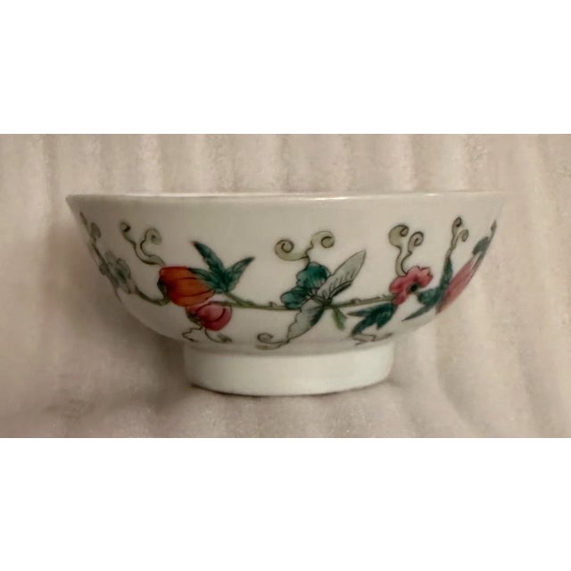 Antique Hand-Painted Chinese Porcelain Bowl From Qing Dynasty Provenance: This bowl was a part of the Marshall Field &...