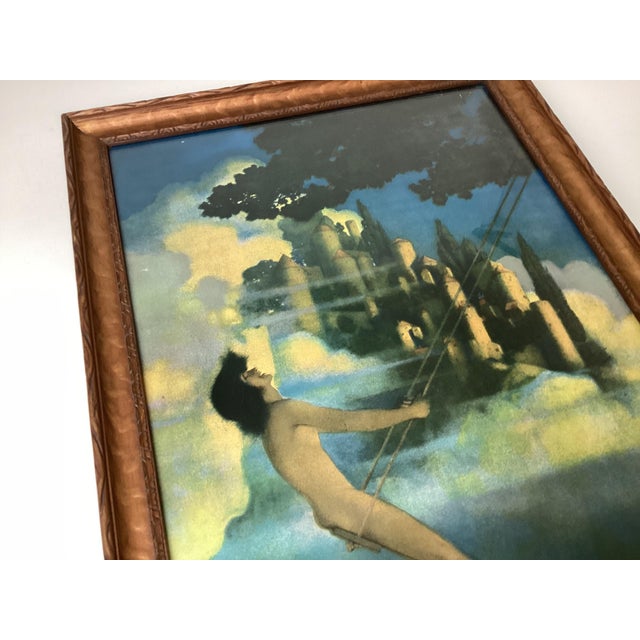 Art Deco 1920s Maxfield Parrish Art Deco Print Dinky Bird Framed For Sale - Image 3 of 5