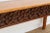 Wood Beautifully Carved Single Slab Top Teak Console For Sale - Image 7 of 11