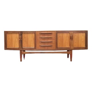 1960s Mid Century Modern Vintage Teak Credenza Sideboard by G Plan For Sale