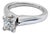 1.52ct Natural Princess-Cut Diamond & Platinum Engagement Ring - Size 6.5 For Sale