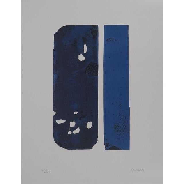 Pierre SOULAGES (1919-2022) Painting August 27, 1958 Poster published after the "Painting August 27, 1958" by the Soulages...