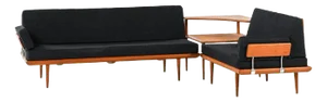 Sofa Model Minerva attributed to Peter Hvidt & Orla Mølgaard-Nielsen for France & Daverkosen, 1950s, Set of 3
