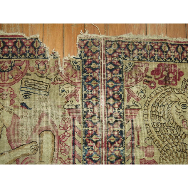 Pictorial Antique Mat For Sale - Image 9 of 10