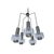 Vintage Space Age Pendant Light in Chrome Plating, Steel and Acrylic Glass from Honsel, 1970s For Sale - Image 17 of 17