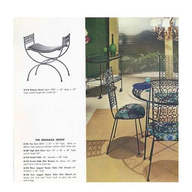 1960s Arthur Umanoff Grenada Princess Bench New Clarence House Textiles Upholstery For Sale - Image 10 of 10