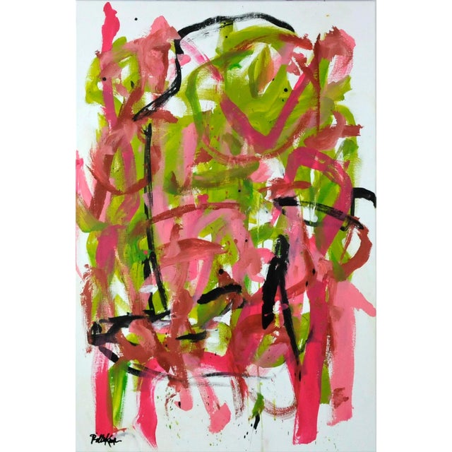 "Noodle Pond" Original Abstract Painting by Robbie Kemper For Sale