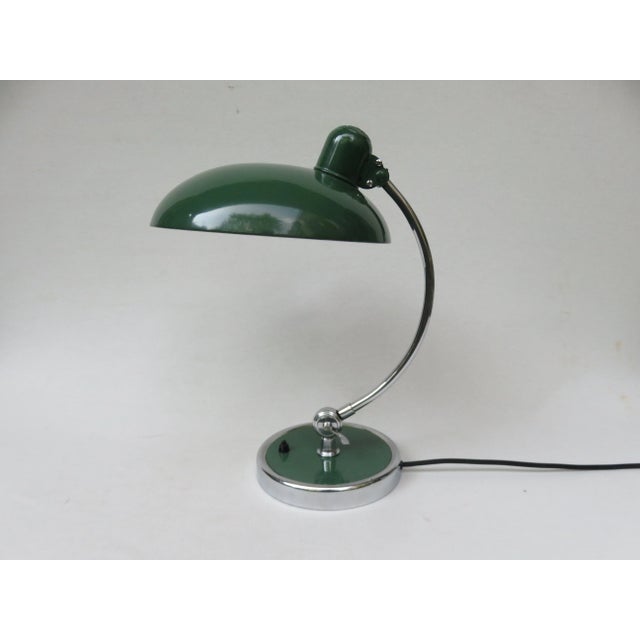 Metal Green President Desk Lamps by Christian Dell for Kaiser Idell, 1930s, Set of 2 For Sale - Image 7 of 18