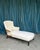 French 19th Century Chaise Longue in Muslin For Sale - Image 11 of 13
