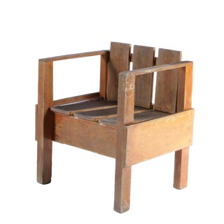 Teak Armchair in the style of Rietveld, Netherlands, 1960s For Sale