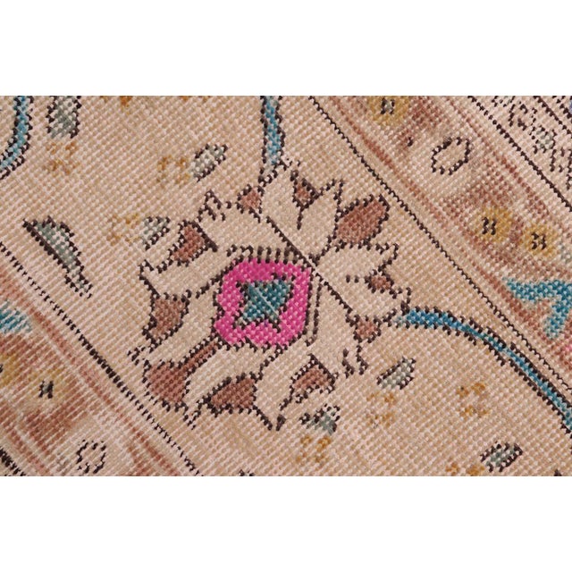 1990s Boho Chic Vintage 1990's Blue/Beige Wool Rug - 7'10'' X 10'11'' For Sale - Image 5 of 10
