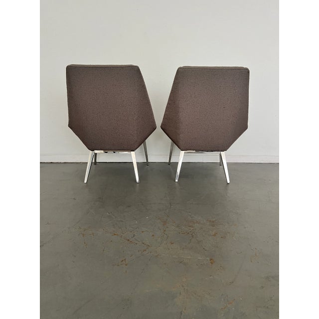 Thayer Coggin Thayer Coggin Origami Accent Chairs - a Pair For Sale - Image 4 of 10