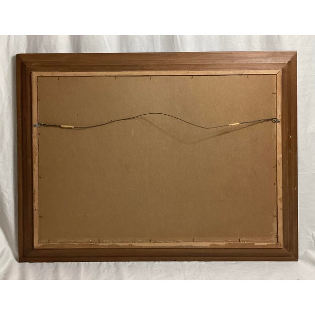 Printmaking Materials Antique Lithograph by Thomas Benecke, Sleighing in New York, 1855 Framed For Sale - Image 7 of 8