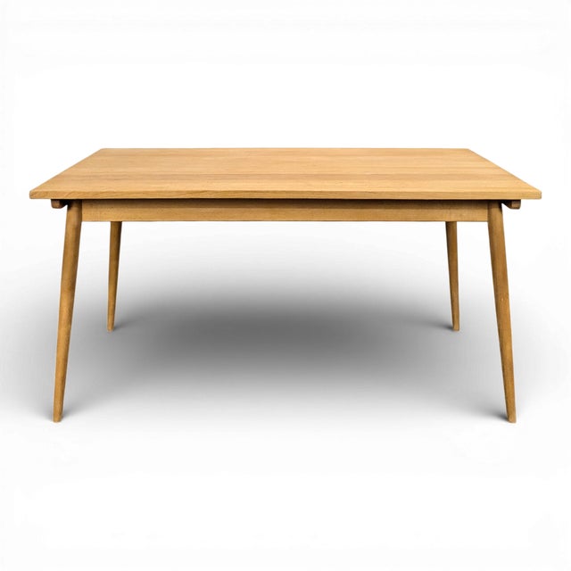 Wood Vintage Scandinavian Style Beechwood Table For Sale - Image 7 of 7