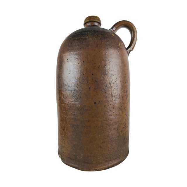Stoneware Water Bottle with Handle from Crinitz, 1900s For Sale - Image 6 of 6