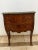 Antique French Bombe style Chest, Small Console Commode, Nightstand, End Table with Gorgeous Green marble top and Brass...