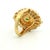 1970s Italian 18k Gold Gia Jadeite & Diamond Ring For Sale - Image 11 of 15
