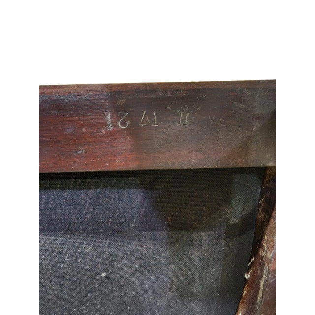 1900s Waring & Gillow Edward VII Mahogany Inlaid Settee For Sale - Image 4 of 6