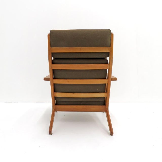 Hans J. Wegner Ge 290a High Back Lounge Chair, 1950 For Sale In Los Angeles - Image 6 of 10