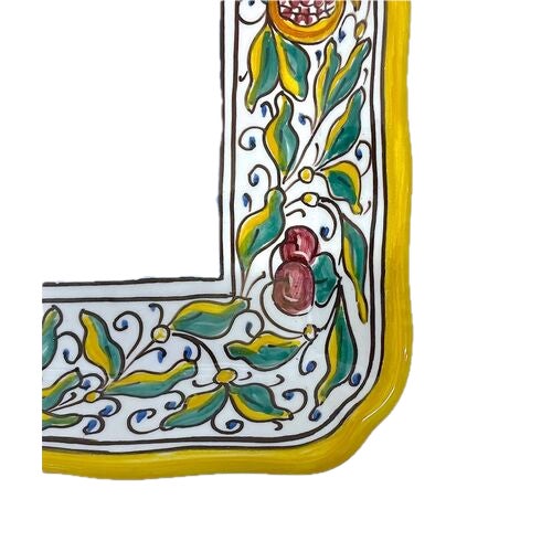Deruta Vintage Deruta Ceramic Fruit Wall Plaque For Sale - Image 4 of 5
