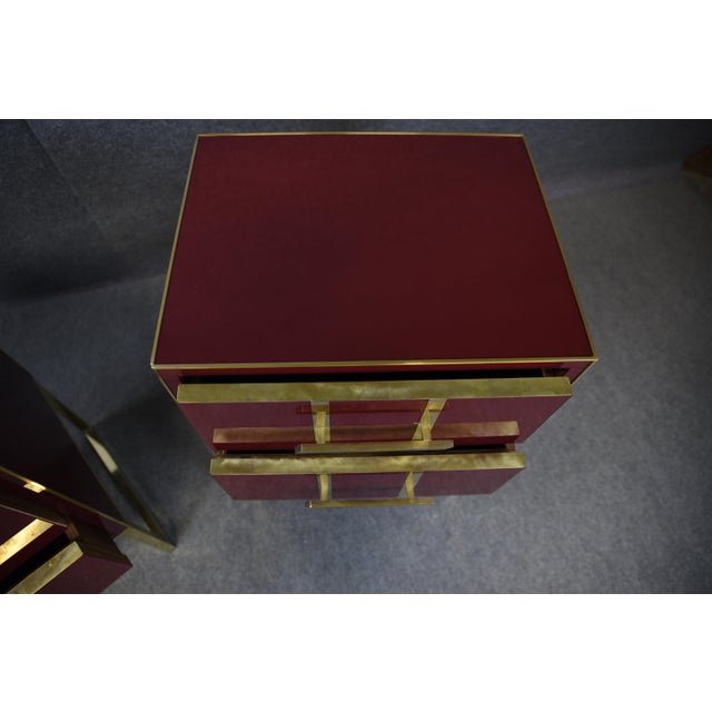 Murano Glass Bedside Tables from Justfurnituress SRL, Set of 2 For Sale - Image 10 of 17