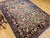 Vintage Afghan Silk Room Size Rug in Allover Pattern in Ivory, Burgundy, Brown For Sale In Chicago - Image 6 of 15