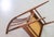 1970s Scandinavian Wood Spindle Back Dining Chairs with Caramel Leatherette Upholstery, 1970s, Set of 4 For Sale - Image 5 of 16