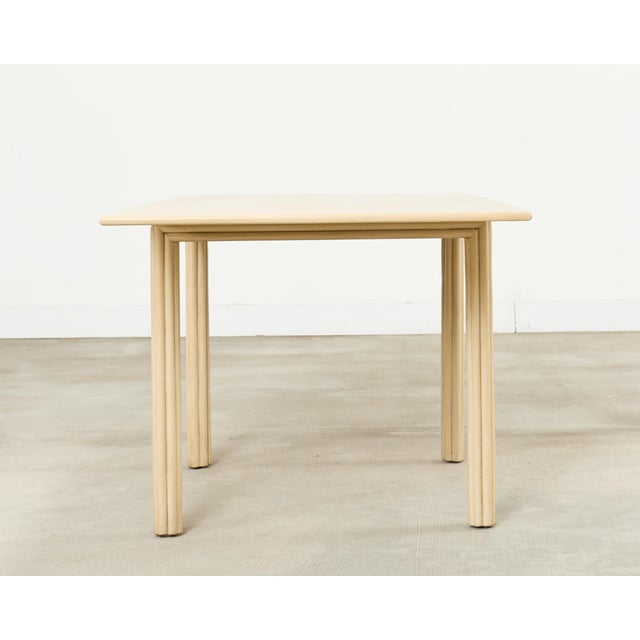 McGuire Oak Flip Top Square Games or Dining Table For Sale - Image 13 of 18