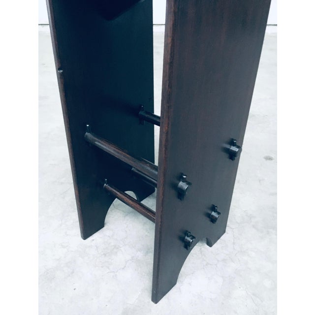 Arts and Crafts Handmade Bar Stools, France, 1920s, Set of 2 For Sale - Image 11 of 18