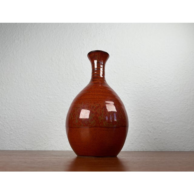 Vintage German Studio Pottery Vase by Pino Horst Pint for Satemin Keramik For Sale - Image 12 of 13