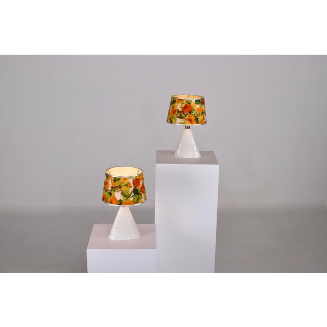 Mid-Century Modern Modern Porcelain Lamps, 1950s, Set of 2 For Sale - Image 3 of 6