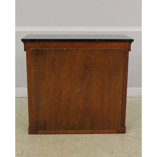 Kindel Neoclassical Mahogany Petticoat Console Table For Sale - Image 11 of 13