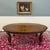 English Antique English Butterfly Leaf Oval Carved Dining Table 118" Tiger Oak C1920-30s For Sale - Image 3 of 17