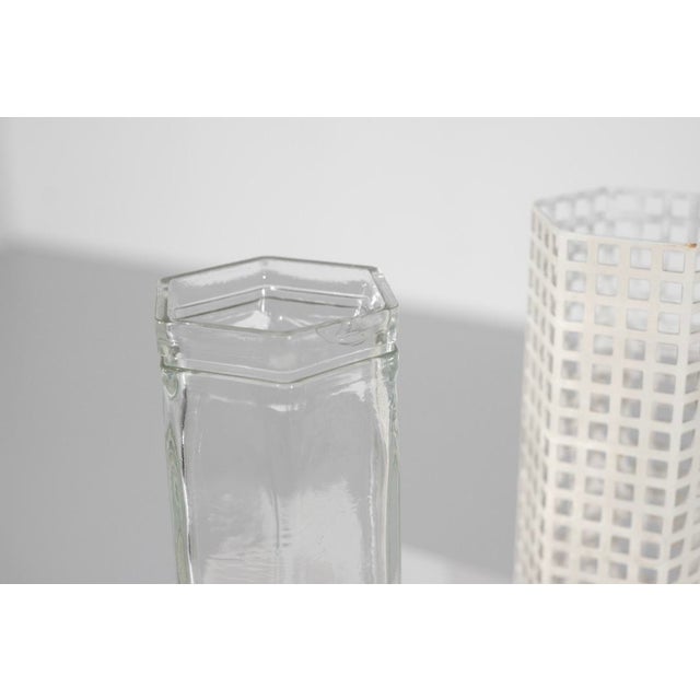 Skyscraper Vase by Josef Hoffmann for Bieffeplast, Italy, 1980s For Sale - Image 11 of 13