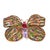Bochic "Orient" Ruby & Multi Fancy Sapphires Brooch in 18K Gold & Silver For Sale In New York - Image 6 of 18
