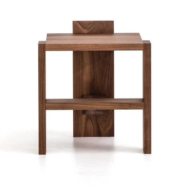 Sixplank 44 Stool in Walnut by Moca For Sale - Image 4 of 4